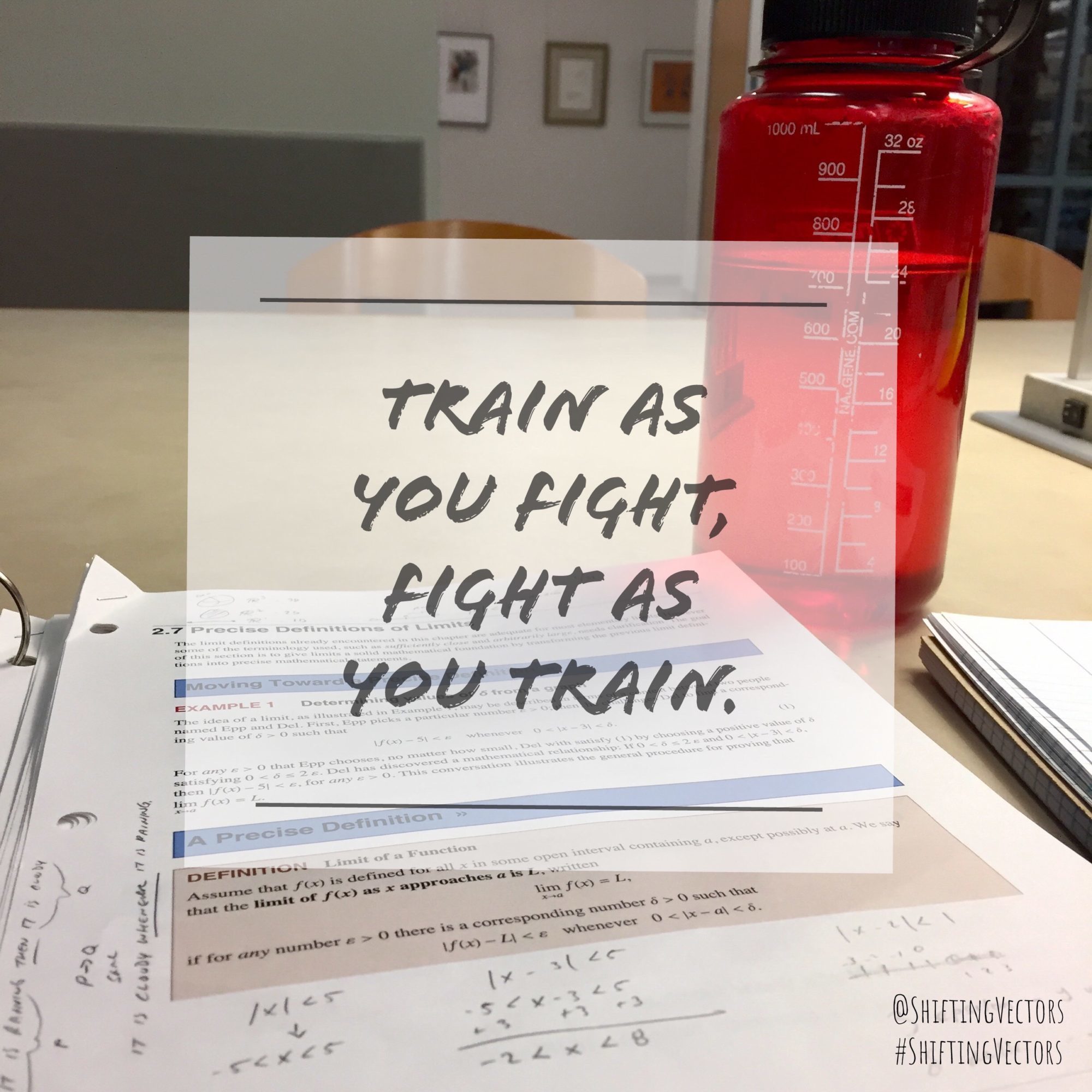 Train As You Fight, Fight As You Train. – Shifting Vectors